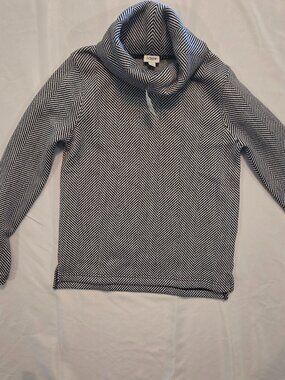 NWT J.Crew Herringbone Cowl Neck Sweater | Size Small